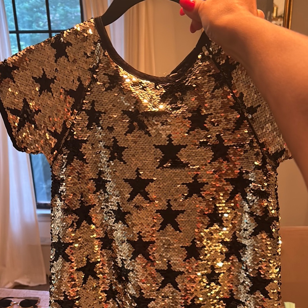 Peek Gold and Black Formal Dress